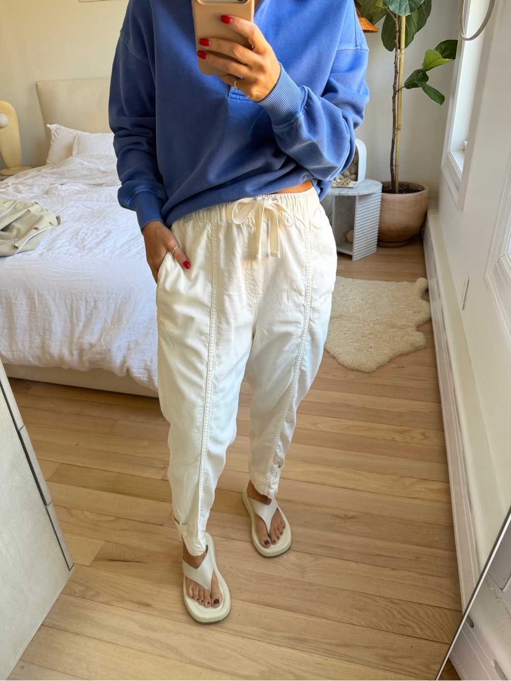 Zara Cargo Pants Cream Size Small
